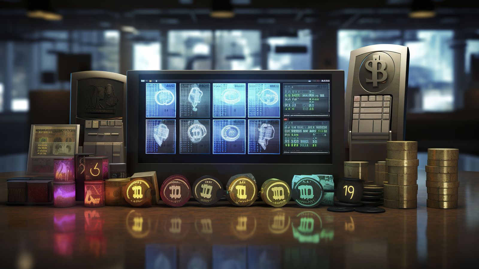 Dashboard showing crypto gaming earnings across multiple play-to-earn games with token balances